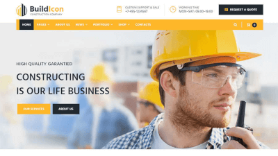 Build Industy - Адаптивный строительный шаблон